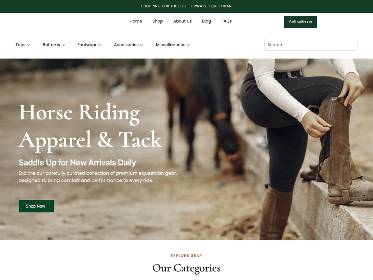 Reequestrian equestrian marketplace