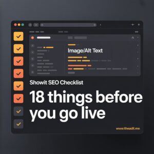 Showit SEO Checklist: 18 Things to Do Before You Go Live (2026)