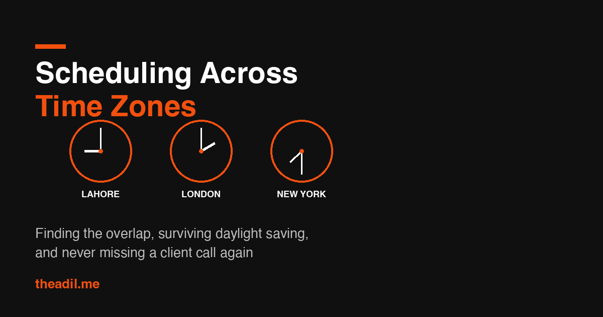 How to Schedule a Meeting Across Time Zones Without Mistakes